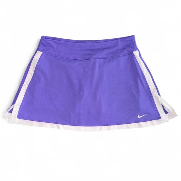 Nike Dri-Fit Purple and White Short Mini Athletic Tennis Skirt Skort Women's Sm - Picture 1 of 5